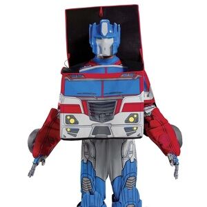 Optimus Prime Converting Deluxe Disguise Transformers Halloween Costume M adult